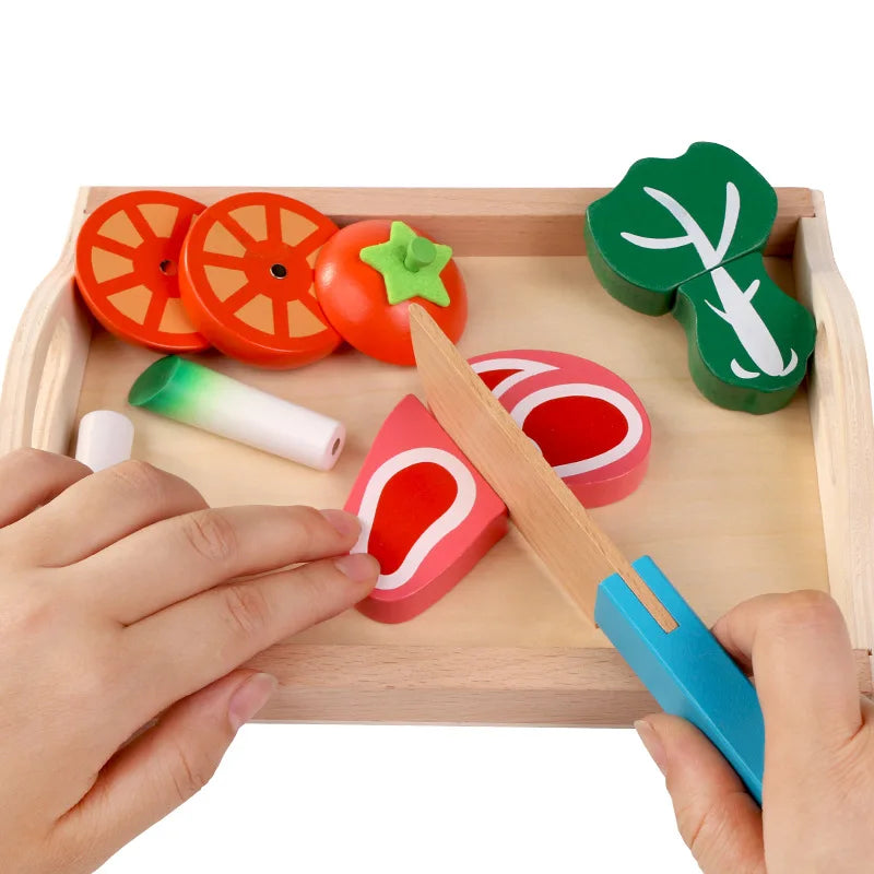 Conjunto de corte de frutas legumes