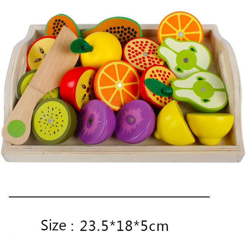 Conjunto de corte de frutas legumes