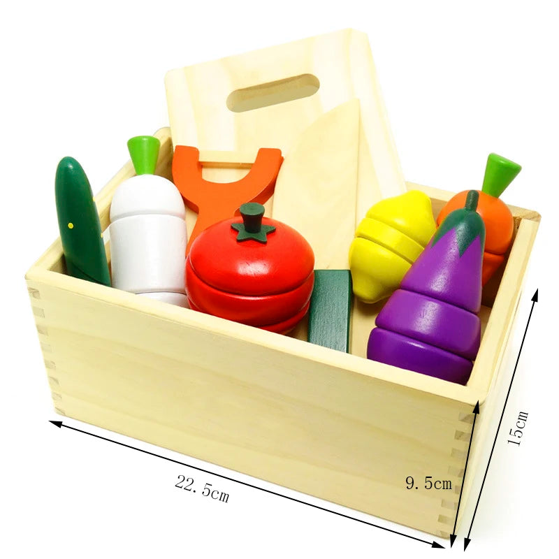 Conjunto de corte de frutas legumes