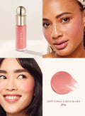 Conjunto  Blush Líquido e Iluminador Líquido Rare Beauty