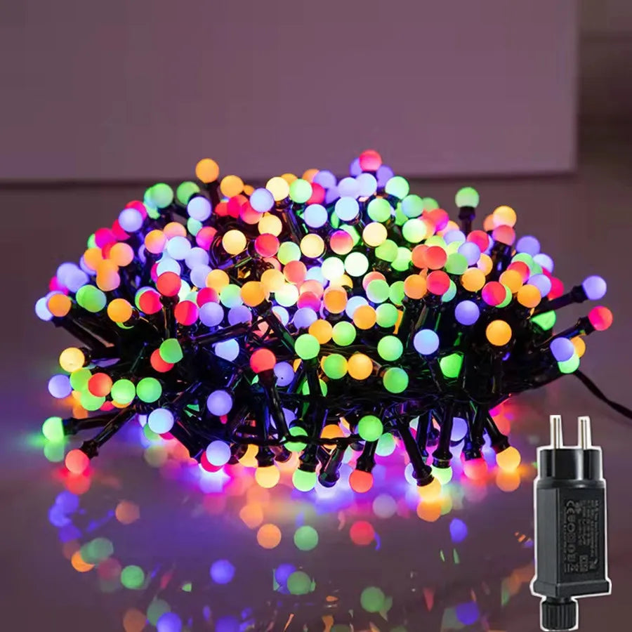 Luzes de decoração com várias cores
