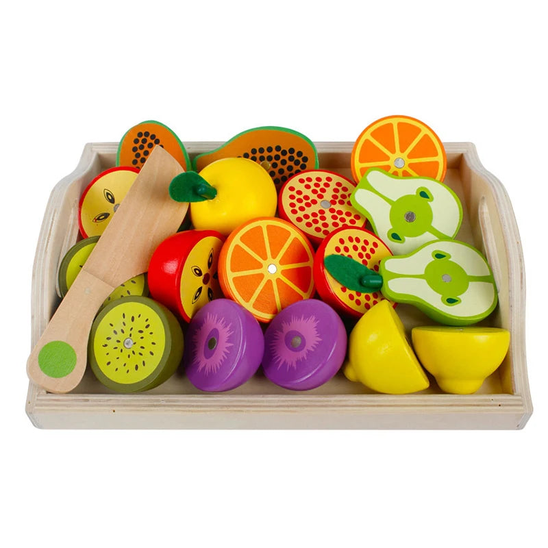 Conjunto de corte de frutas legumes