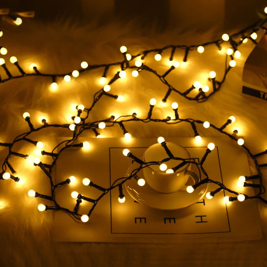 Luzes de decoração com várias cores