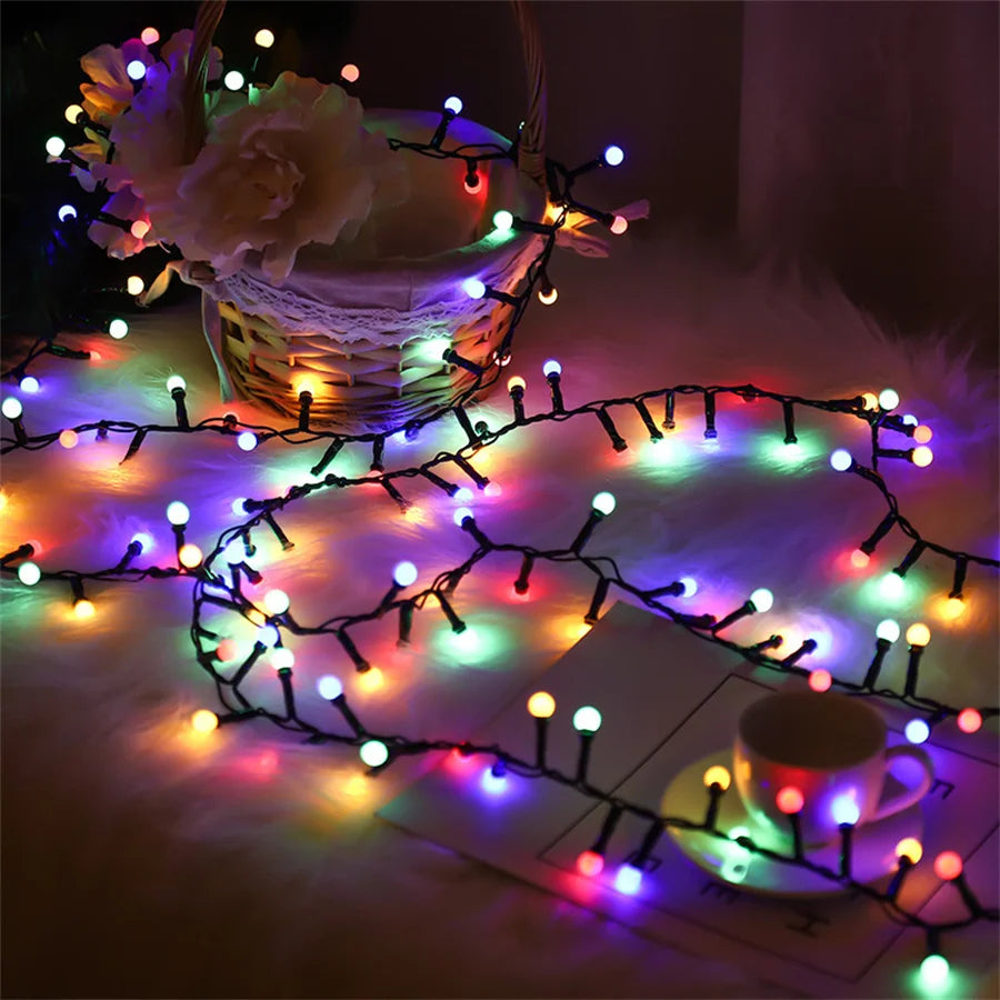 Luzes de decoração com várias cores