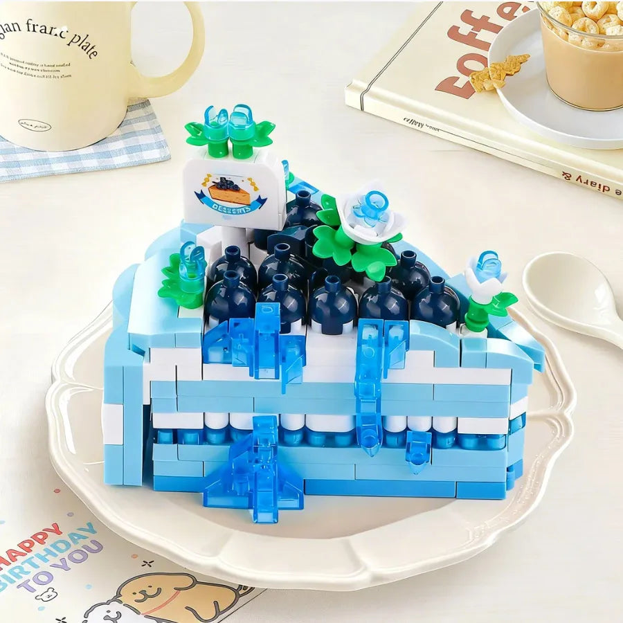 Bolo de construção com frutas