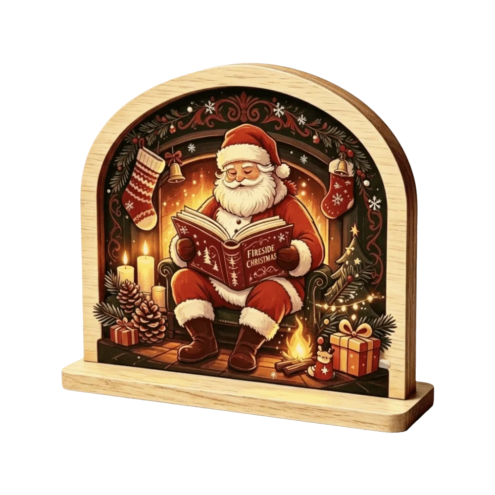 Decoração de Natal em madeira