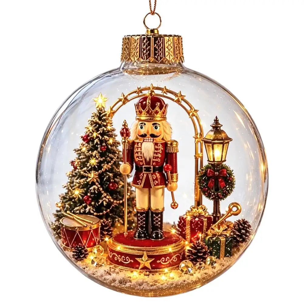Decorações de Natal com luzes em plástico