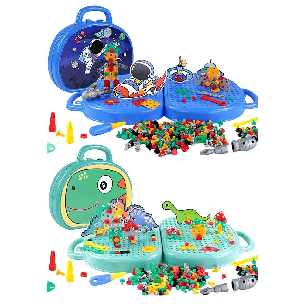 Caixa de Brinquedos Mágica Montessori com Broca