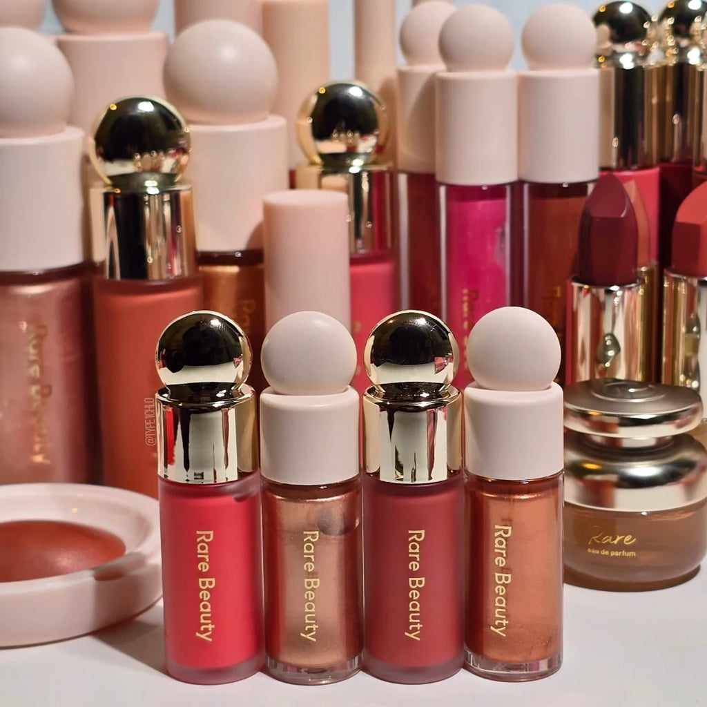 Conjunto  Blush Líquido e Iluminador Líquido Rare Beauty