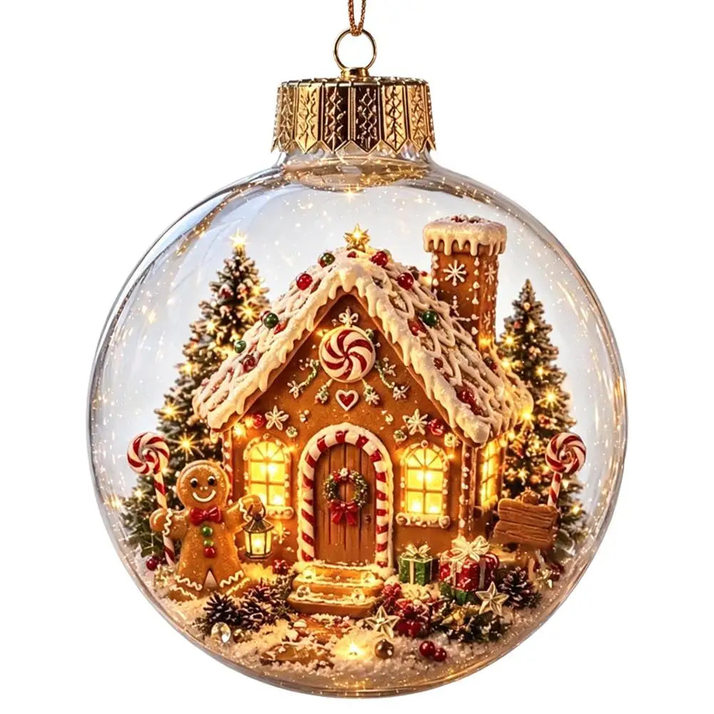 Decorações de Natal com luzes em plástico