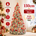 Árvore de Natal dobrável com acessórios