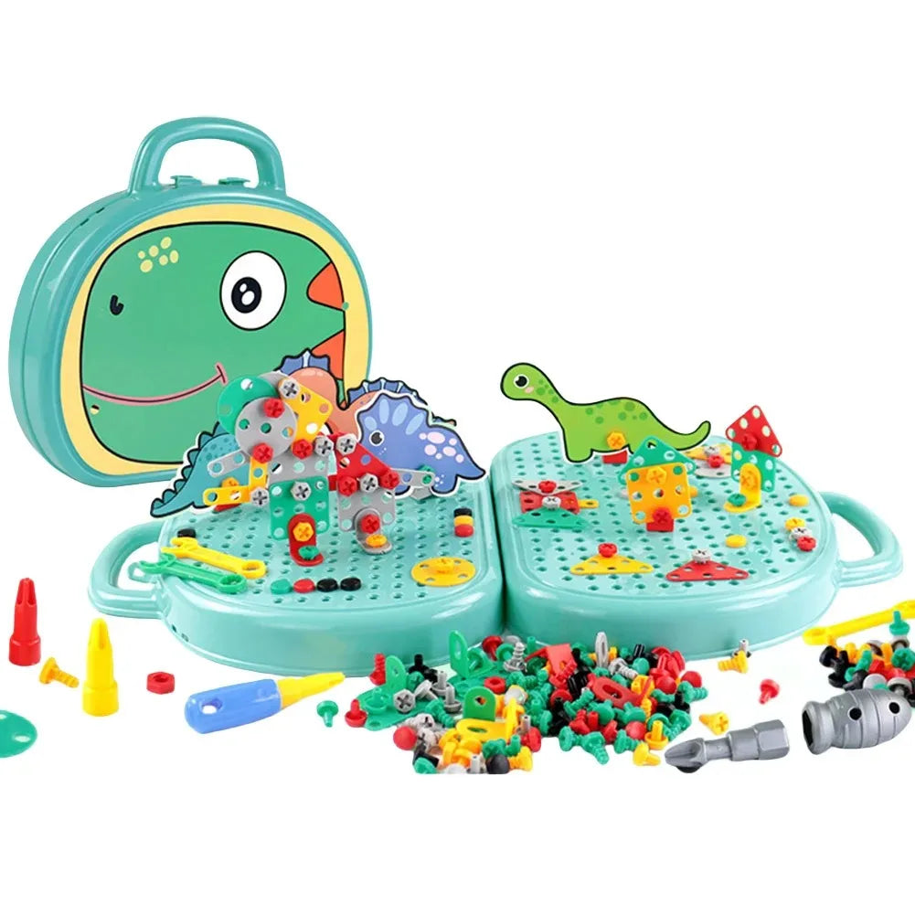 Caixa de Brinquedos Mágica Montessori com Broca
