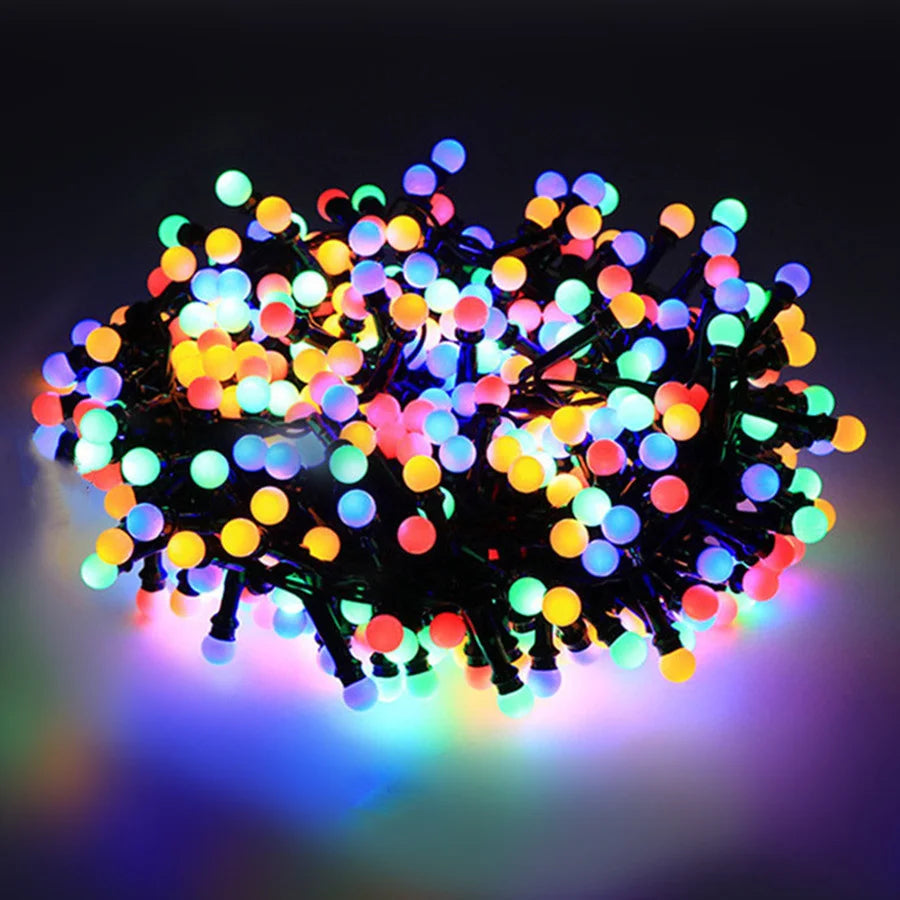 Luzes de decoração com várias cores