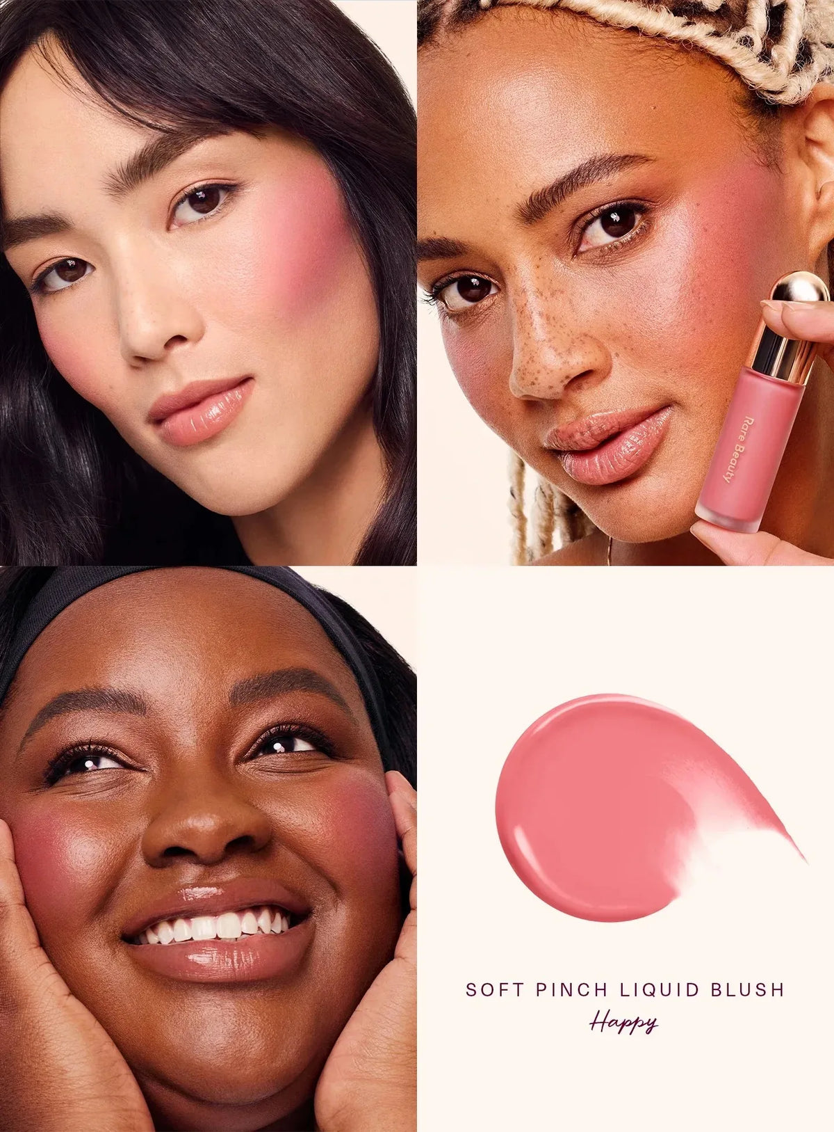 Conjunto  Blush Líquido e Iluminador Líquido Rare Beauty