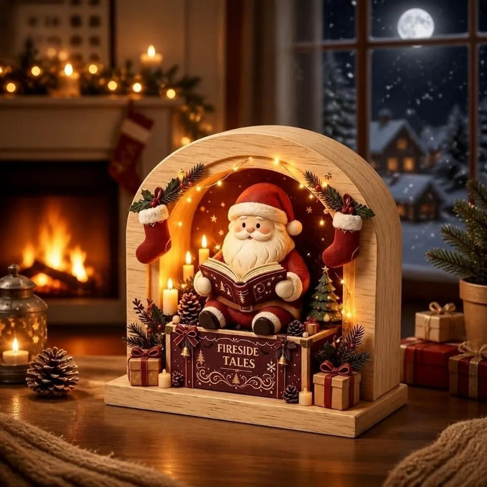 Decoração de Natal em madeira