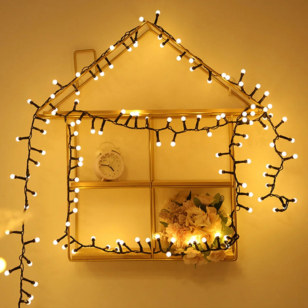 Luzes de decoração com várias cores