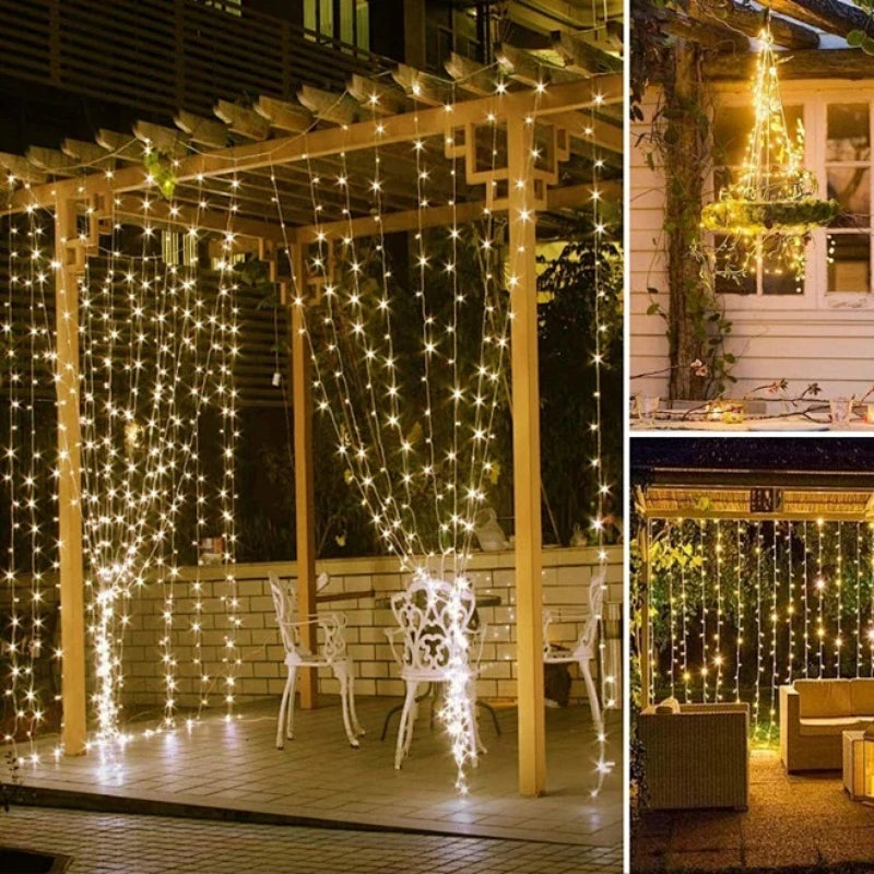 Luzes de cortina Led com controlo remoto