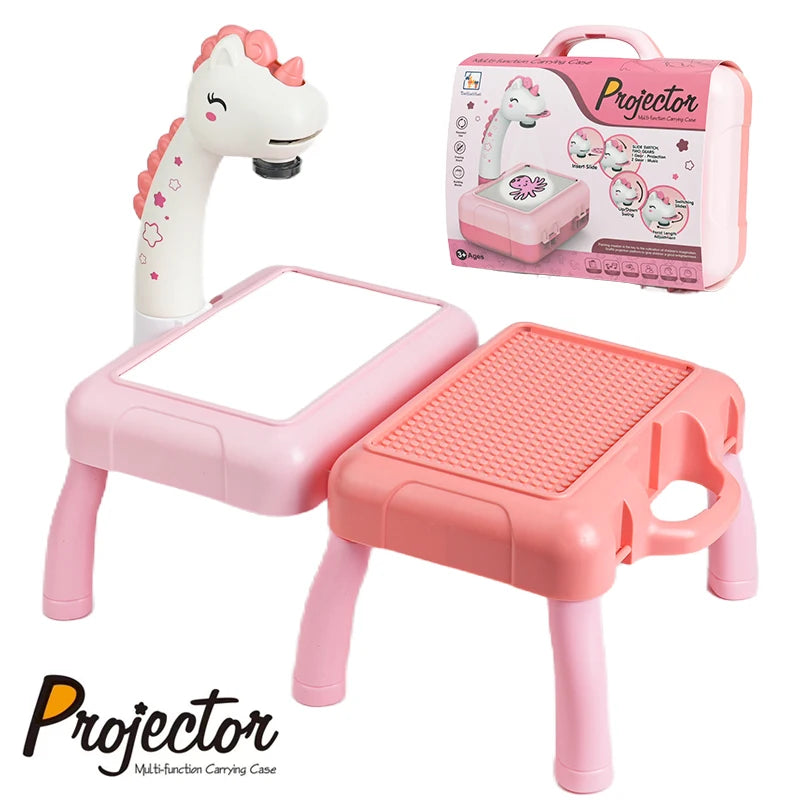 Mesa projetor de desenho para crianças