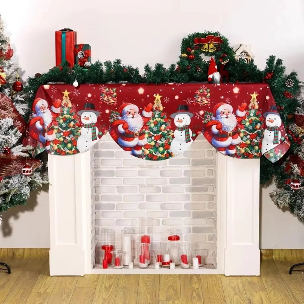 Decoração para lareira de Natal