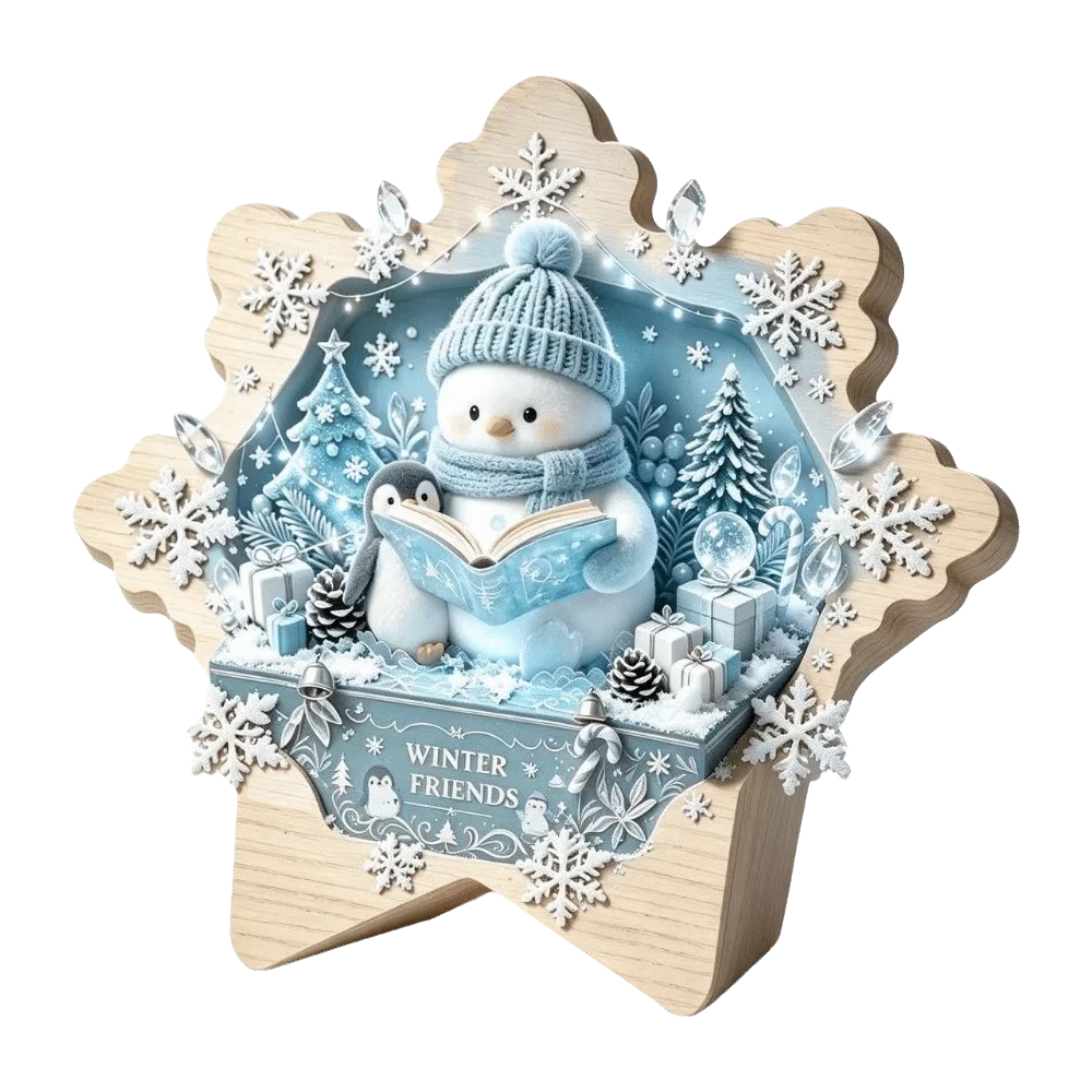 Decoração de Natal em madeira