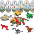 Conjunto de 12 mini blocos de construção dinossauro