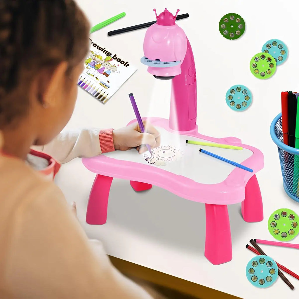 Mesa projetor de desenho para crianças