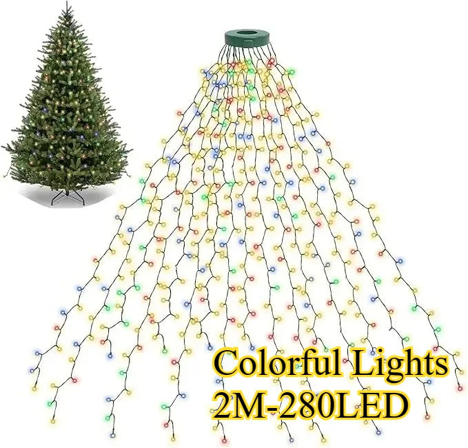 Luzes de árvore de Natal práticas
