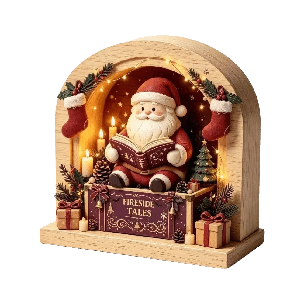 Decoração de Natal em madeira