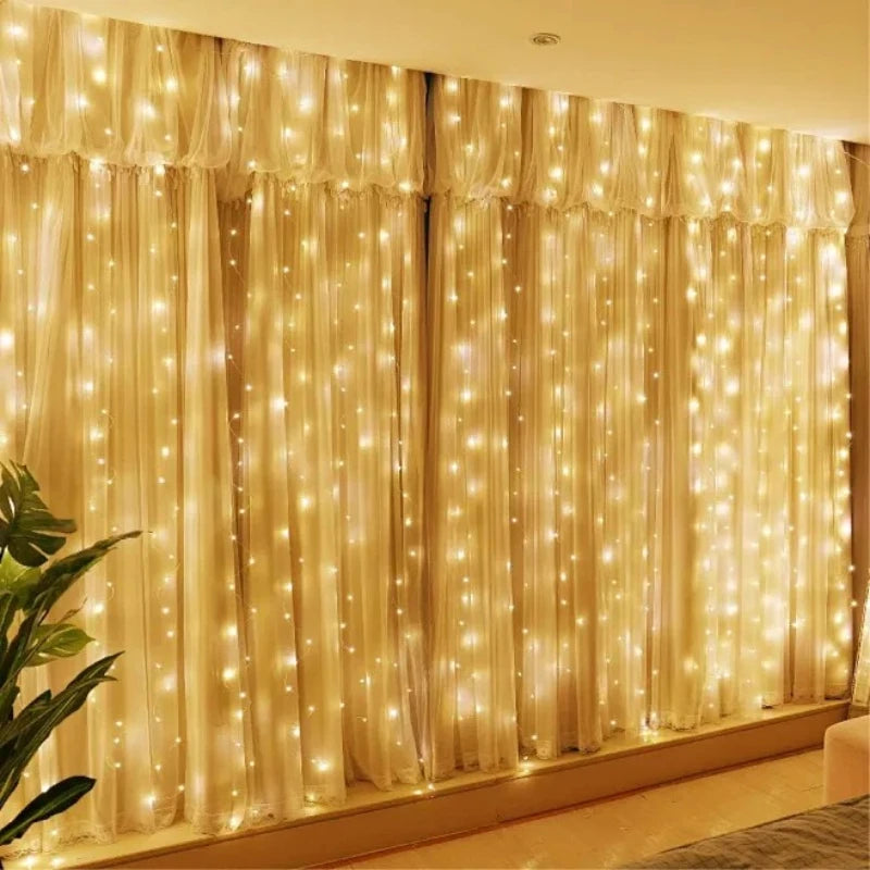 Luzes de cortina Led com controlo remoto