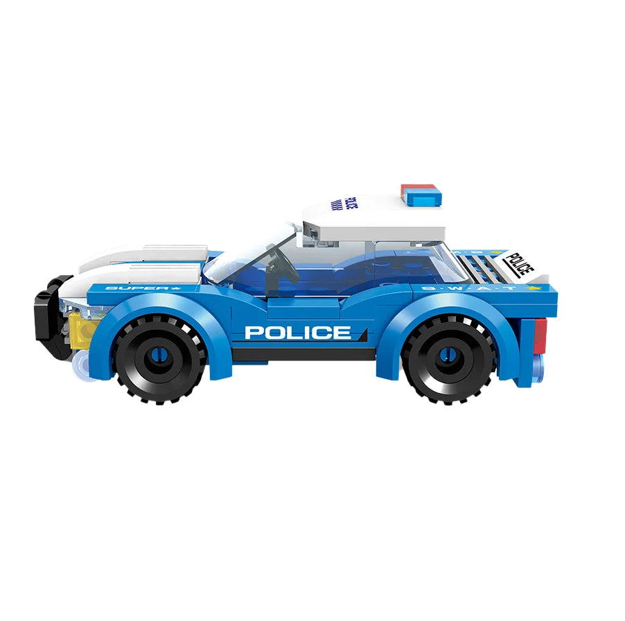 Conjunto de Brinquedo polícia para montar, educativo para crianças