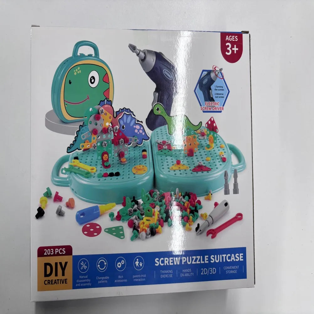 Caixa de Brinquedos Mágica Montessori com Broca
