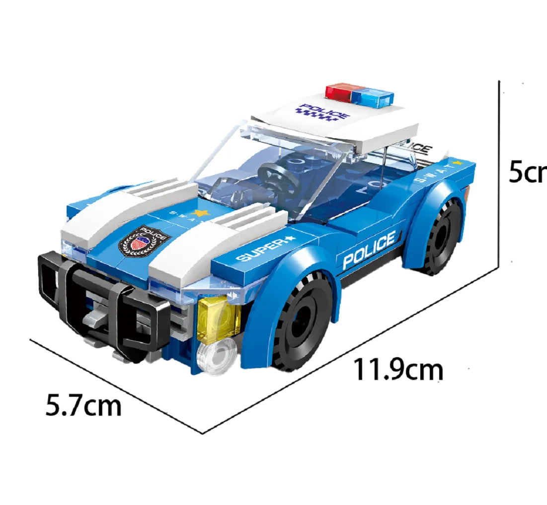 Conjunto de Brinquedo polícia para montar, educativo para crianças